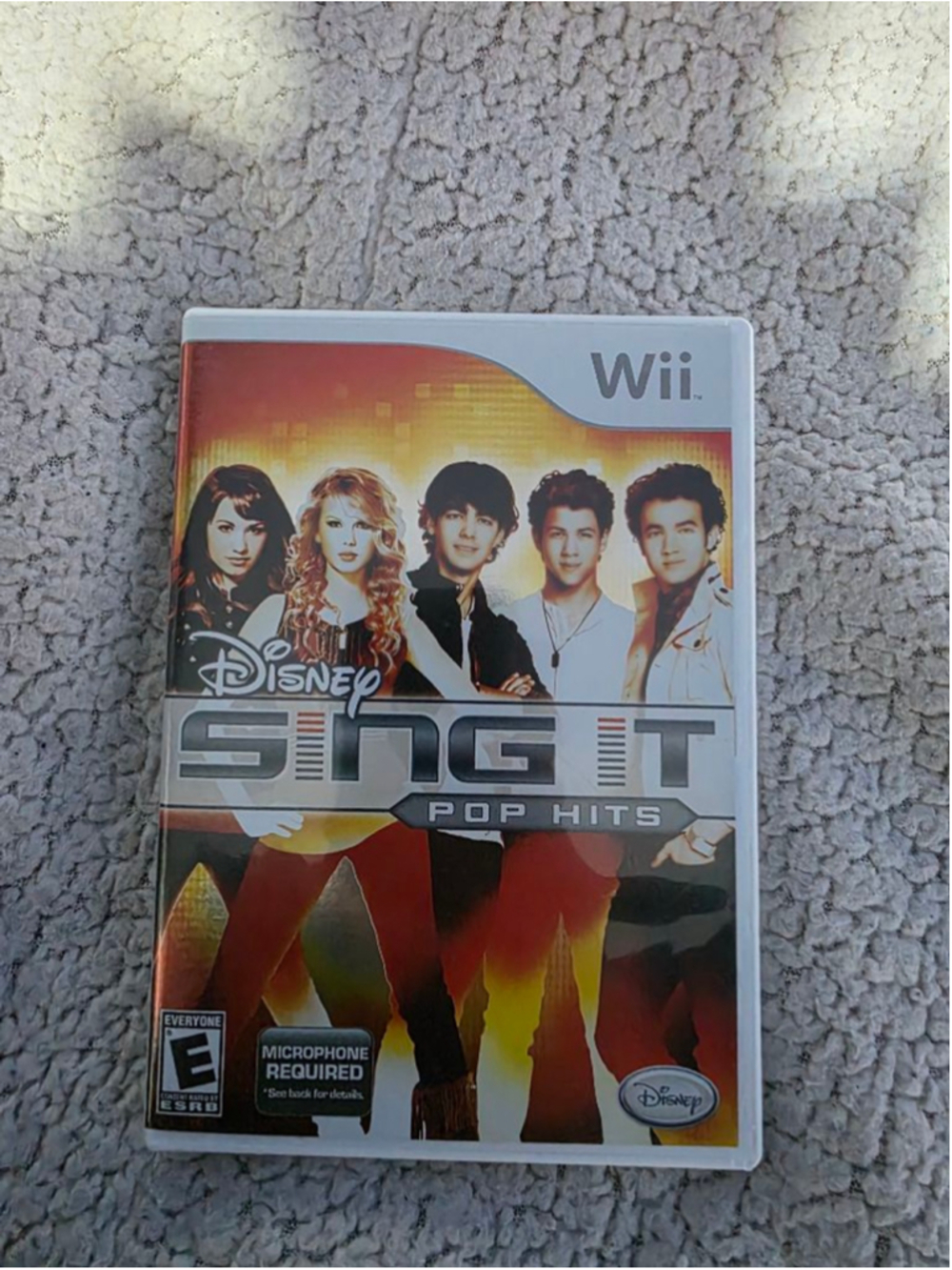 Disney Sing It Pop Hits Wii Video Game One Size Red White